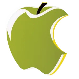 Minimalist Apple Logo Silhouette Png 05232024 PNG image