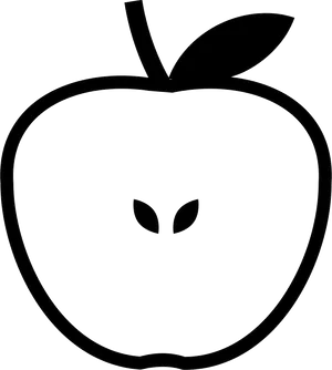 Minimalist Apple Outline