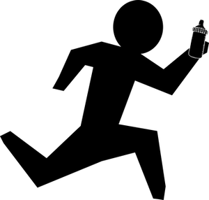 Minimalist Baby Bottle Outline