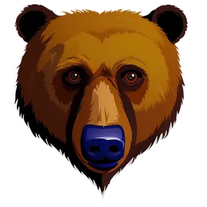 Minimalist Bear Head PNG 06292024