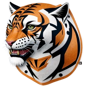 Minimalist Bengals Logo PNG 29