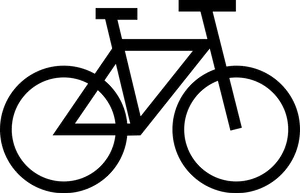 Minimalist Bicycle Graphic