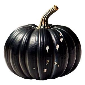 Minimalist Black Pumpkin PNG 06282024