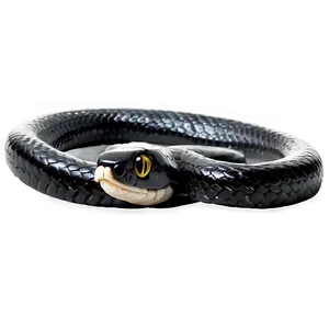 Minimalist Black Snake PNG Nfk16