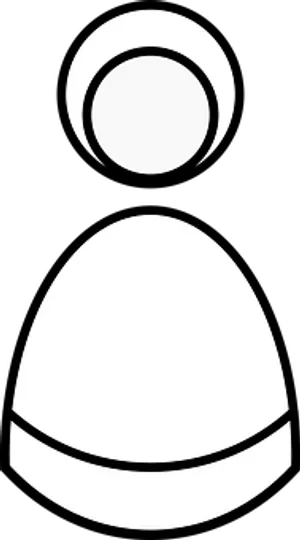 Minimalist Blackand White User Icon