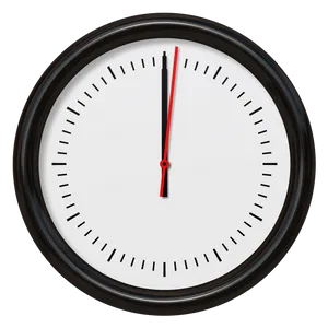 Minimalist Blackand White Wall Clock