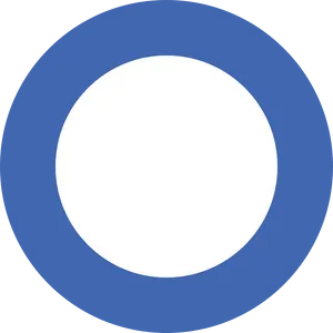 Minimalist Blue Circleon Green Background PNG image