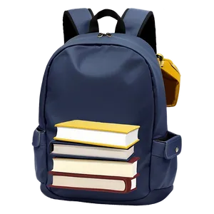 Minimalist Book Bag College Png 06282024 PNG image