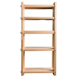 Minimalist Bookshelf PNG 05242024