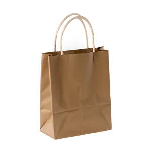Minimalist Brown Paper Bag PNG 55