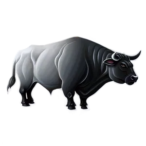 Minimalist Bull Drawing Png 05242024 PNG image