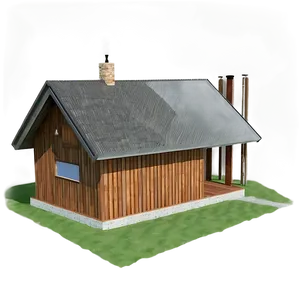 Minimalist Cabin Architecture PNG 05242024 PNG