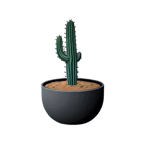 Minimalist Cactus Png Mjm82 PNG image