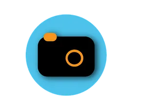 Minimalist Camera Icon Design PNG image