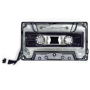 Minimalist Cassette Tape PNG 05252024 PNG