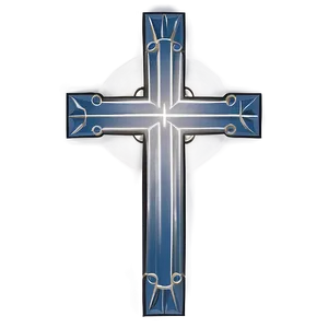 Minimalist Catholic Cross Outline Png Eeq55 PNG image