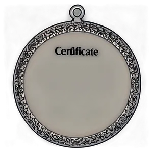 Minimalist Certificate Frame PNG 33