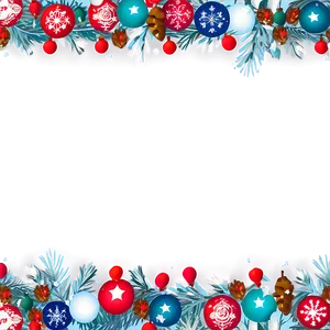 Minimalist Christmas Border PNG 30