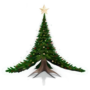 Minimalist Christmas Tree Star Png 99 PNG image