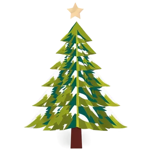 Minimalist Christmas Tree Transparent Png 05262024 PNG image