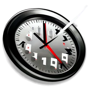 Minimalist Clock Clipart PNG Fqk61 PNG
