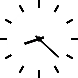 Minimalist Clock Face Graphic