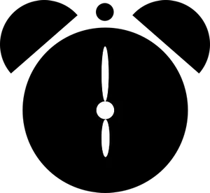 Minimalist Clock Hands Black Background PNG image