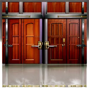 Minimalist Closed Door Design PNG 53