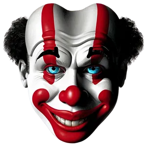 Minimalist Clown Face Icon PNG 81