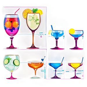 Minimalist Cocktail Menu Png 11 PNG image