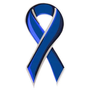 Minimalist Colon Cancer Ribbon PNG 06292024