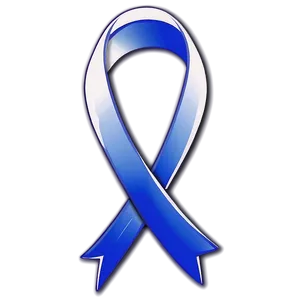 Minimalist Colon Cancer Ribbon PNG 13