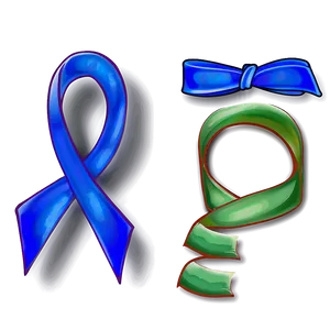 Minimalist Colon Cancer Ribbon PNG Too46 PNG