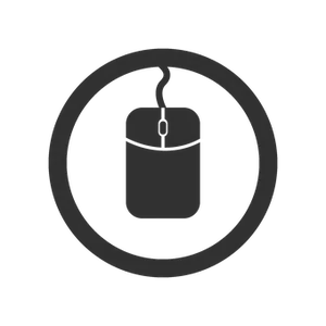 Minimalist Computer Mouse Icon