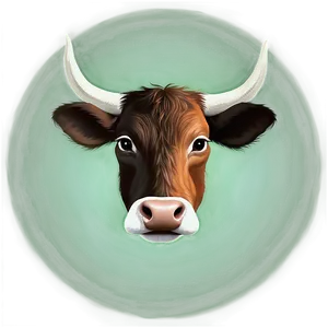 Minimalist Cow Head Png Qfd23 PNG image