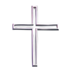 Minimalist Cross Outline Png Jsp PNG image