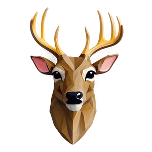 Minimalist Deer Head Artwork PNG Dpg34 PNG