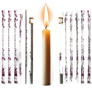 Minimalist Design Candle PNG 89