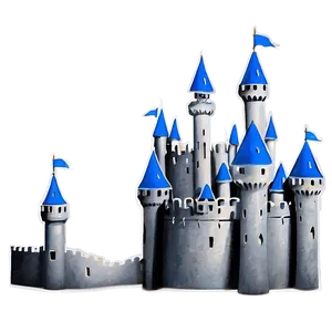 Minimalist Disney Castle PNG 7 PNG