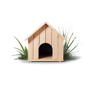 Minimalist Dog House PNG 06122024
