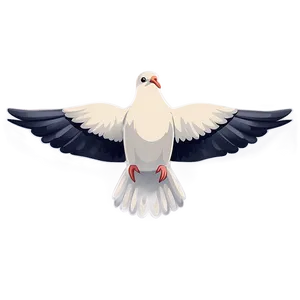 Minimalist Dove Clipart PNG Ano