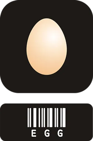 Minimalist Egg Design PNG image