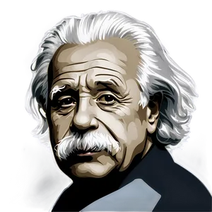 Minimalist Einstein Outline Png 17 PNG image