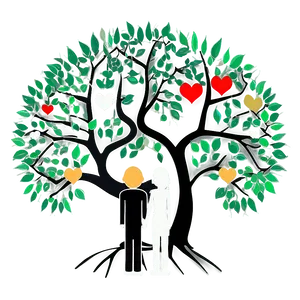 Minimalist Family Reunion Tree PNG 06212024
