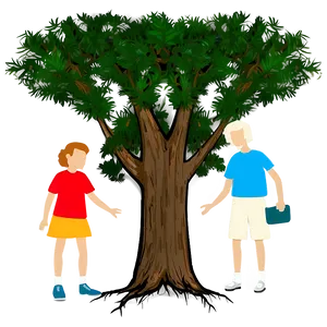 Minimalist Family Reunion Tree PNG Hje33 PNG