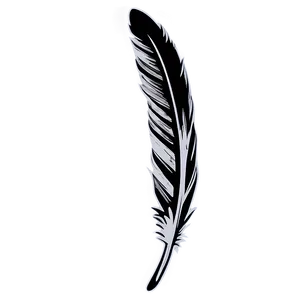 Minimalist Feather Outline Png 05042024 PNG image