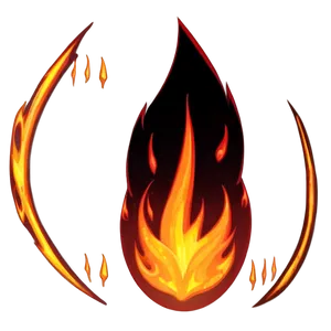 Minimalist Fire Overlay PNG 92