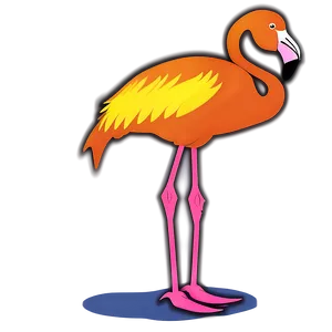 Minimalist Flamingo Outline PNG Jbn PNG