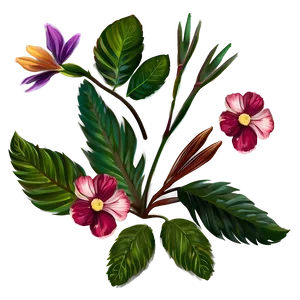 Minimalist Floral Pattern PNG 06202024