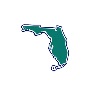 Minimalist Florida Outline Design Png Ltb43 PNG image